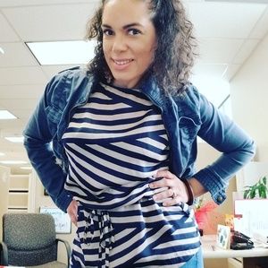 🍁 Drawstring waist, blousy Eclair top